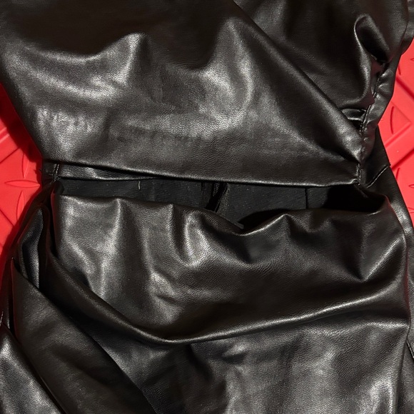 Zara Chic Black Draped Backless Dress - Picture 3 of 7